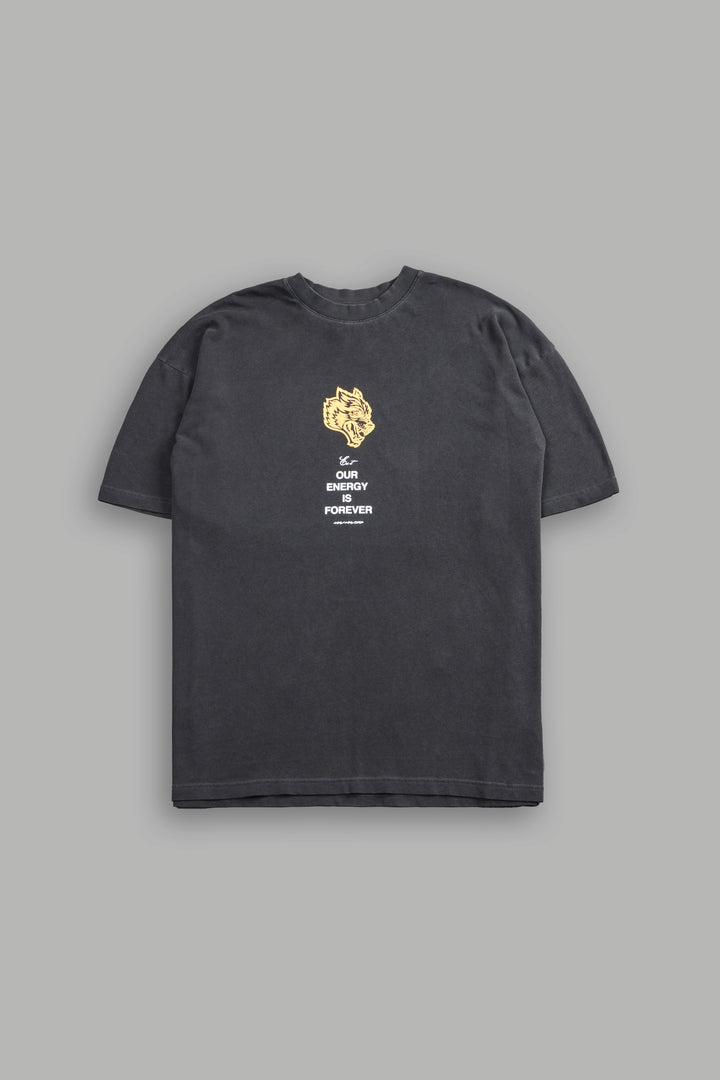 Hanma Legacy "Premium" Oversized Tee in Wolf Gray