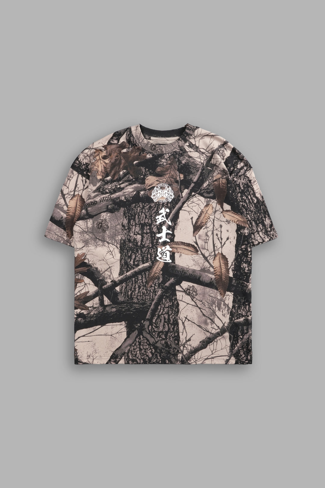 Inferno "Premium" Oversized Unisex Tee in Clay Woodland Camo