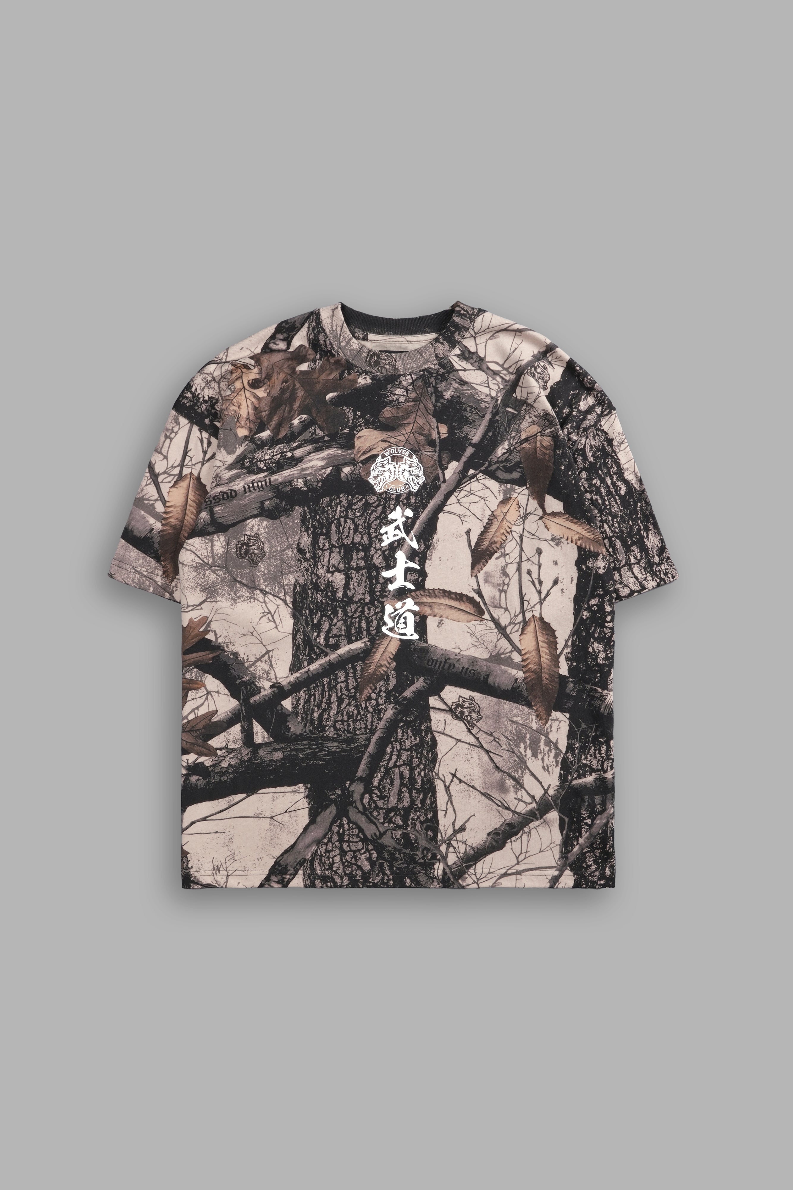 Inferno "Premium" Oversized Unisex Tee in Clay Woodland Camo