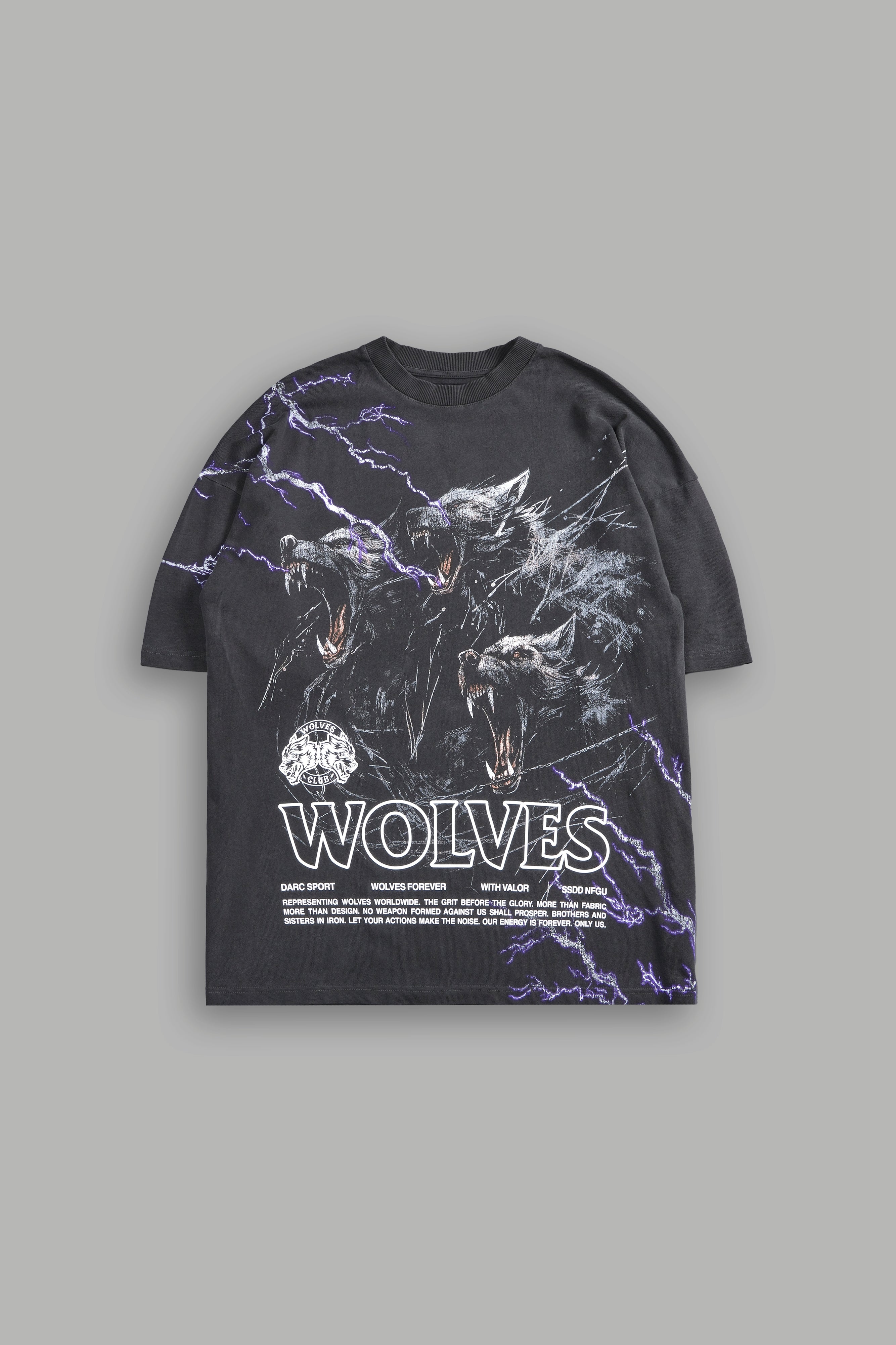 Cerberus V2 "Premium" Oversized Tee in Wolf Gray