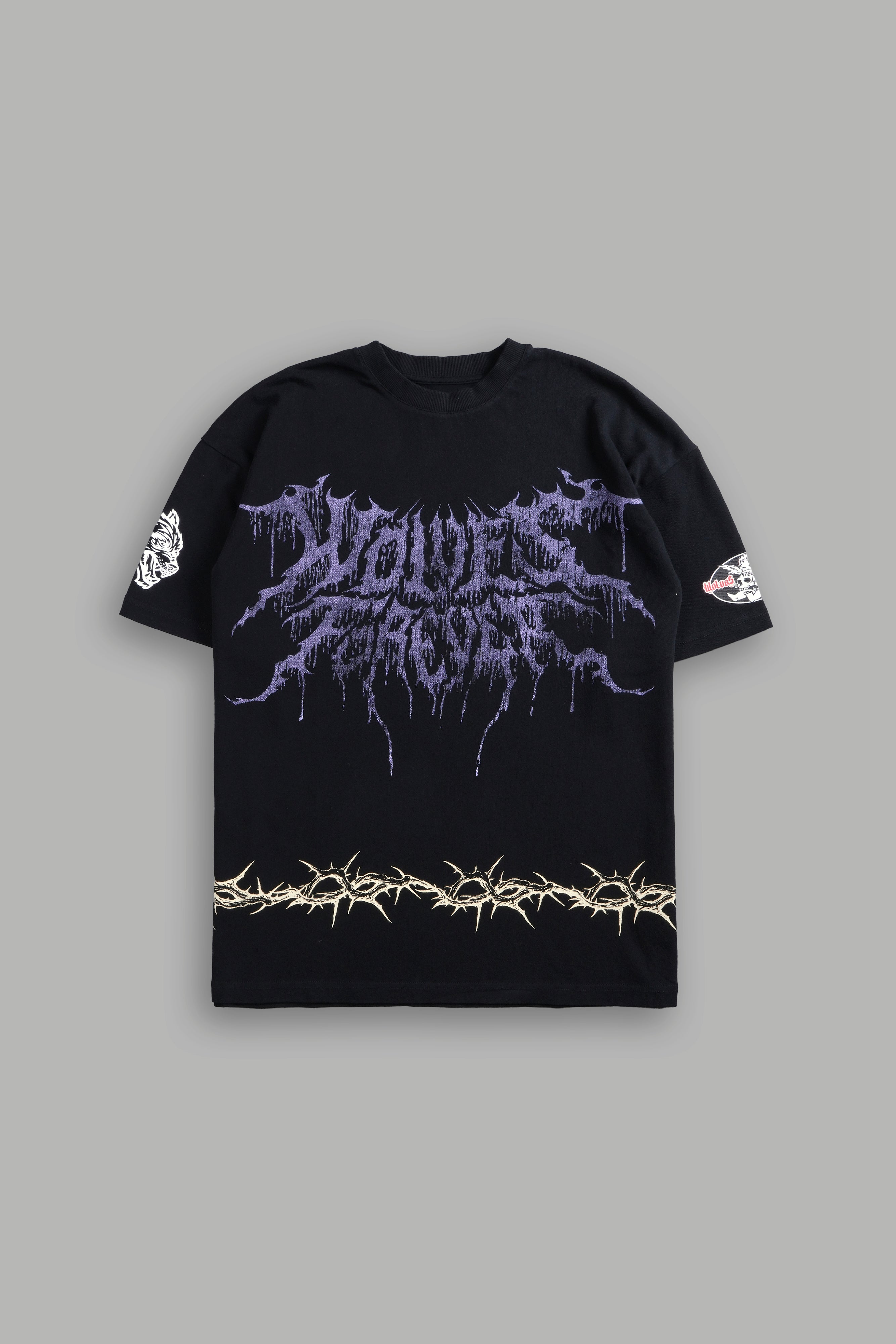 Drip Hesh "Premium" Oversized Tee in Black/Purple