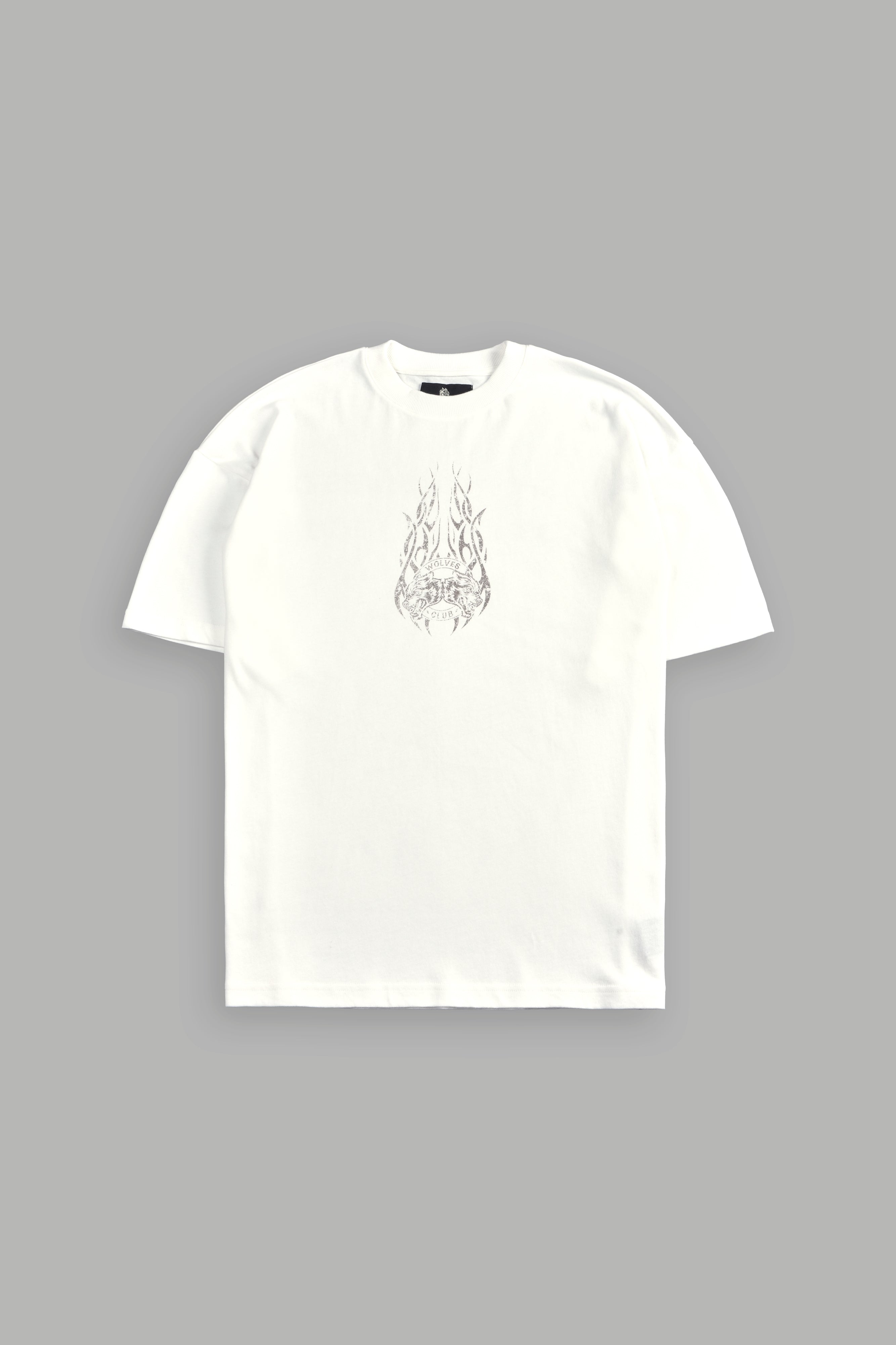 Finite Flame "Premium" Oversized Tee in Cream