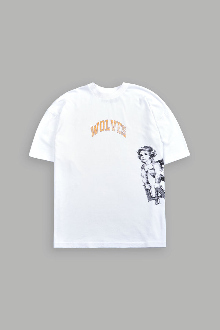 LA Has Your Back Premium Oversized Tee in White