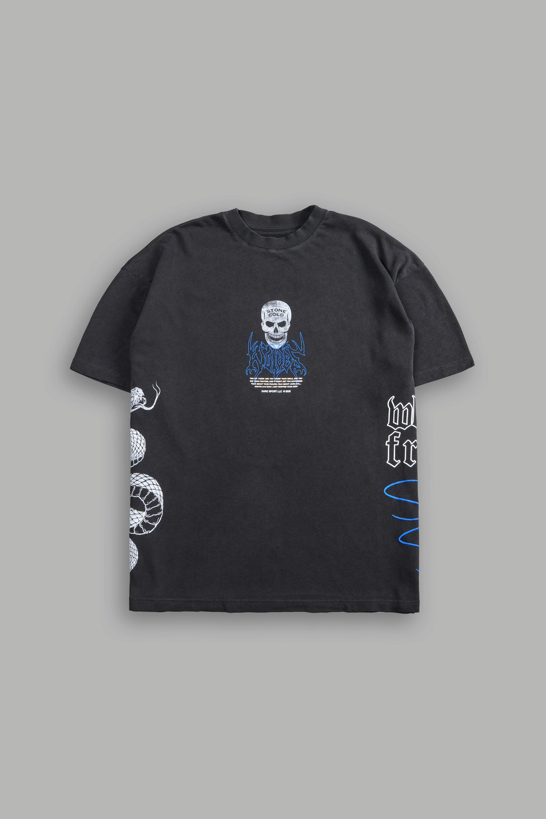 Austin 3:16 "Premium" Oversized Tee in Wolf Gray