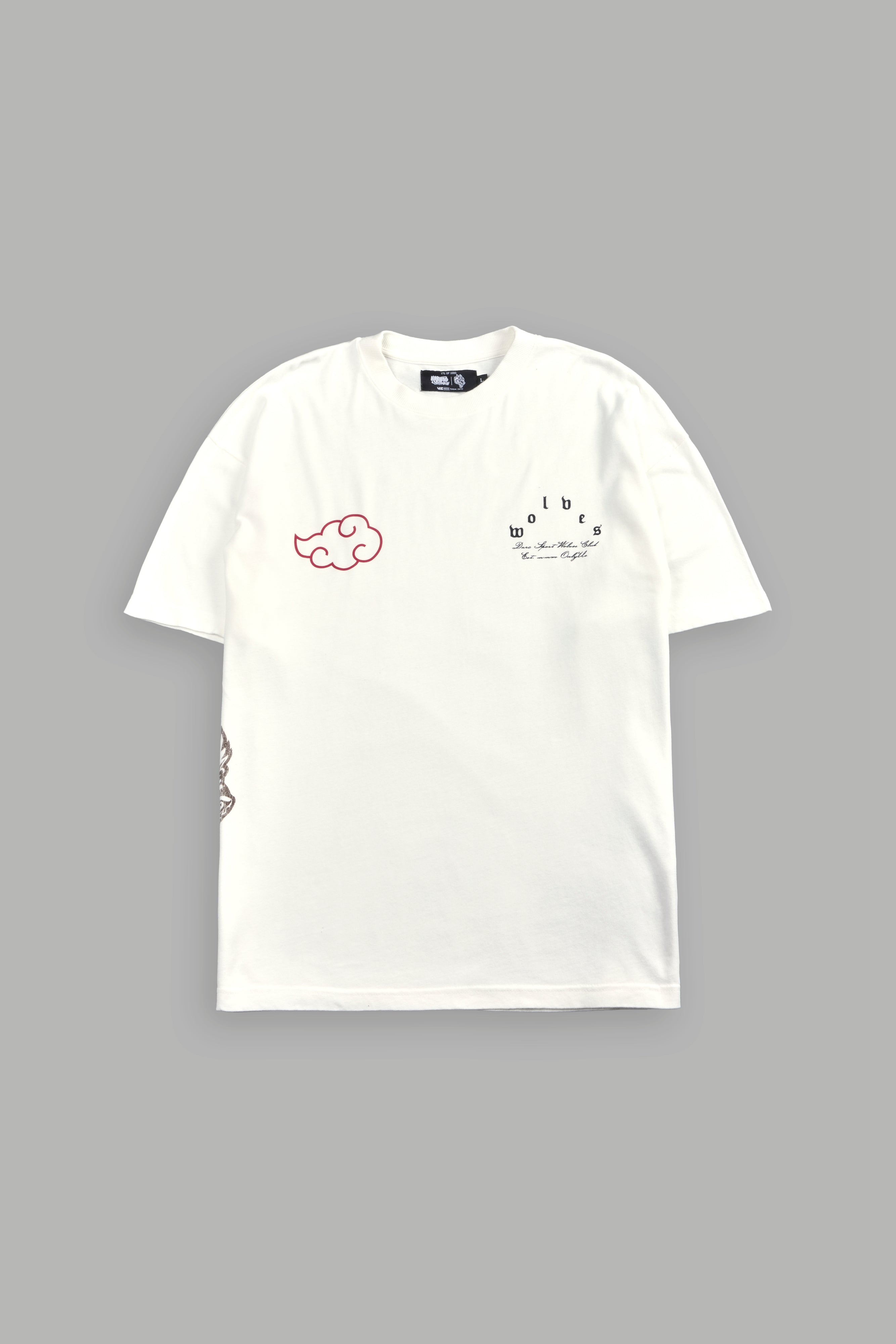 Darc Ninja Premium Oversized Tee in Cream