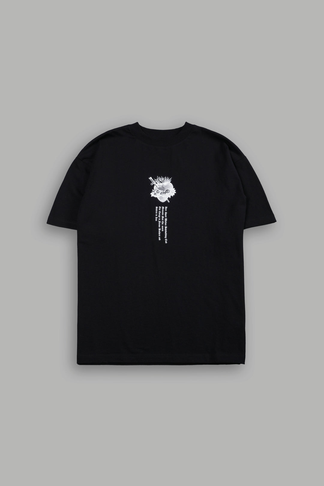 Sin Again Unisex Grunge Tee in Black