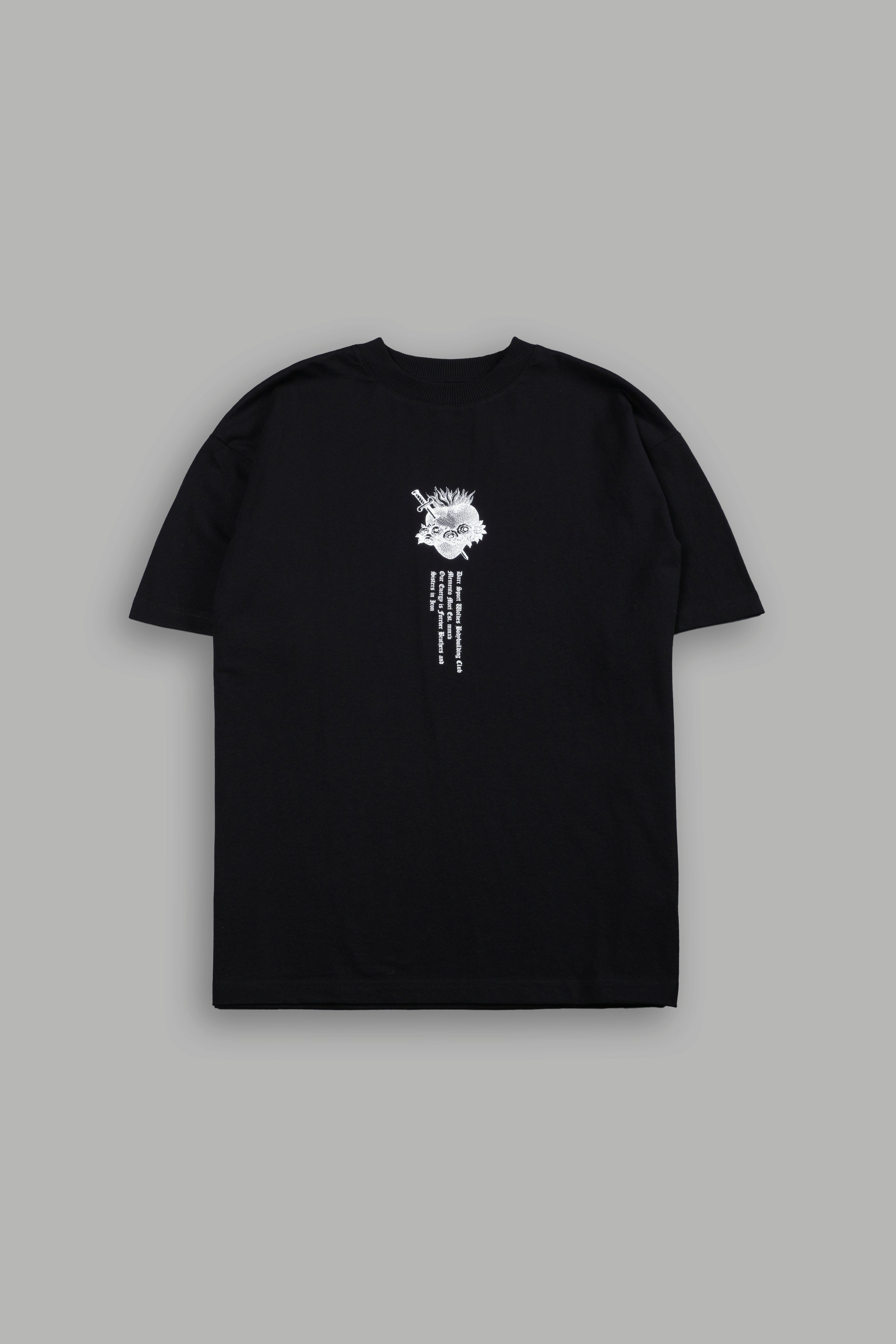 Sin Again Unisex Grunge Tee in Black