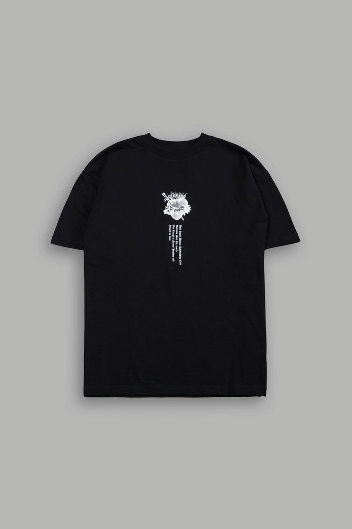 Sin Again Unisex Grunge Tee in Black