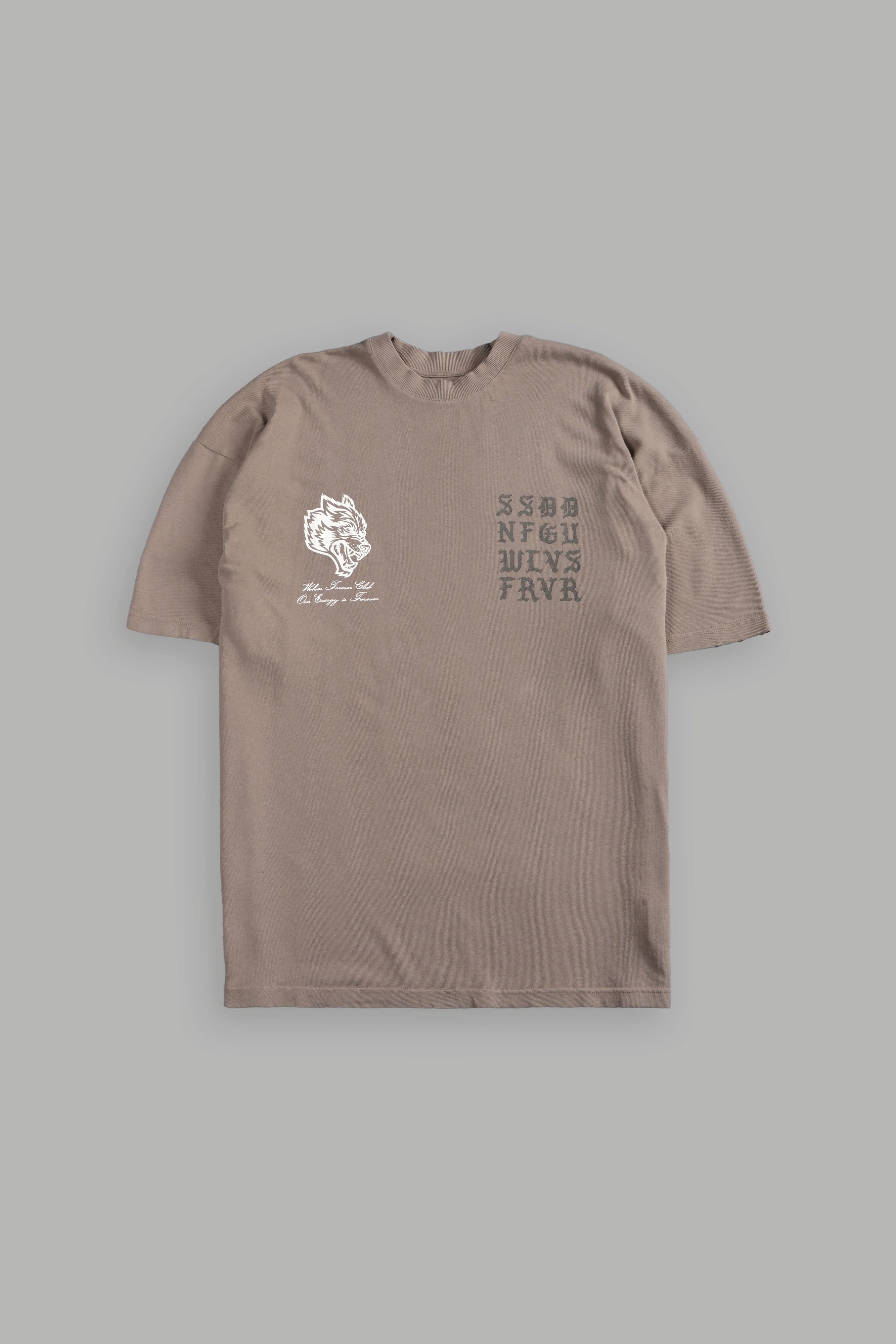 Stone Code "Premium" Oversized Tee in Taupe