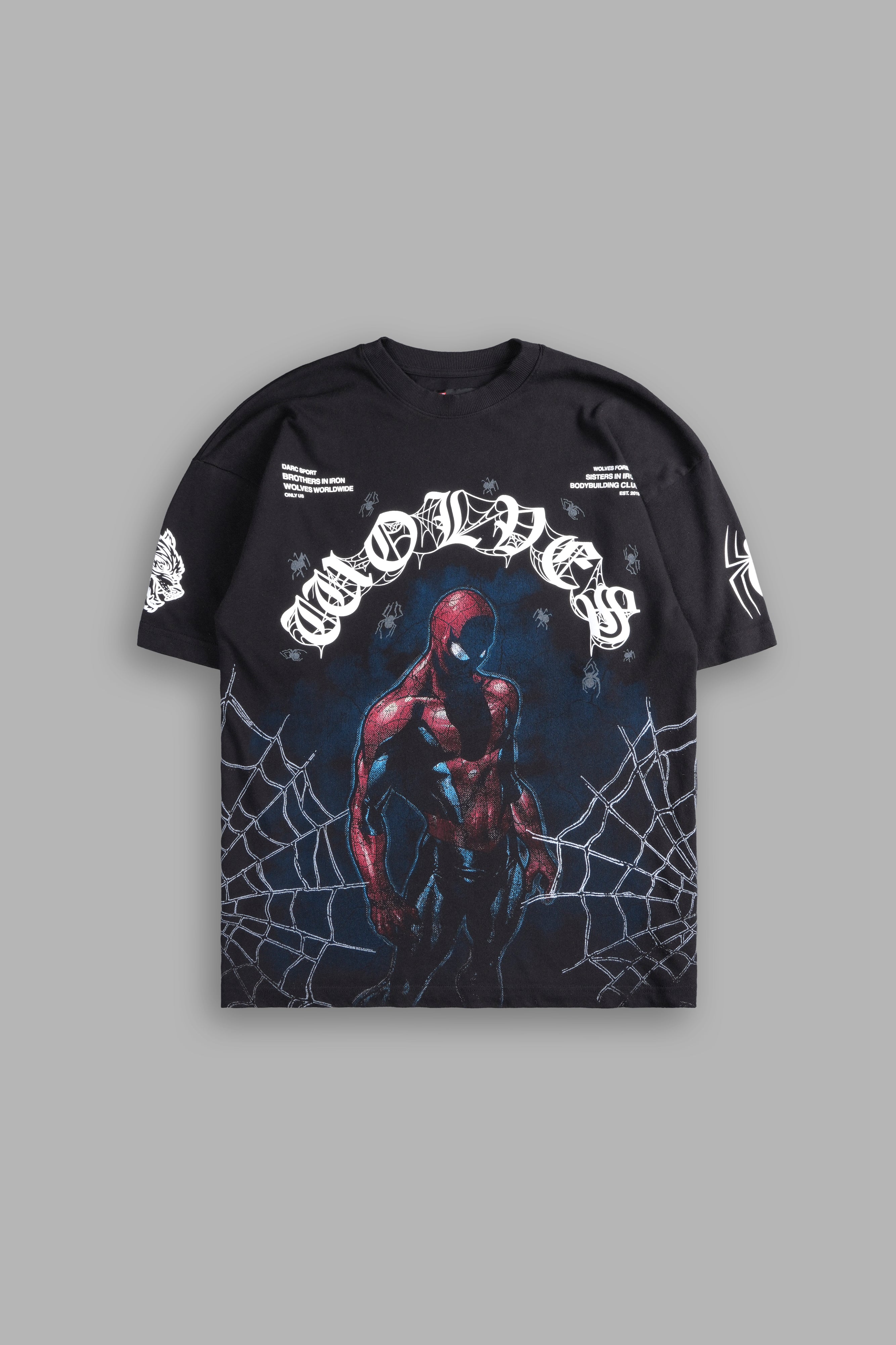 Spider-Man Energy "Premium" Oversized Tee in Black