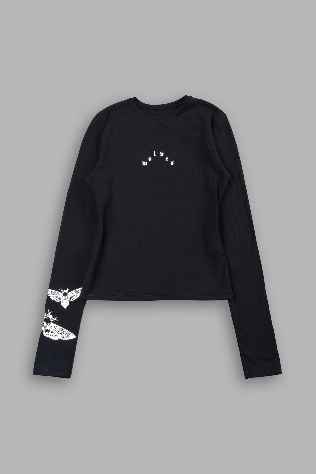 Moth Pyramid Eden Ls Tee In Black