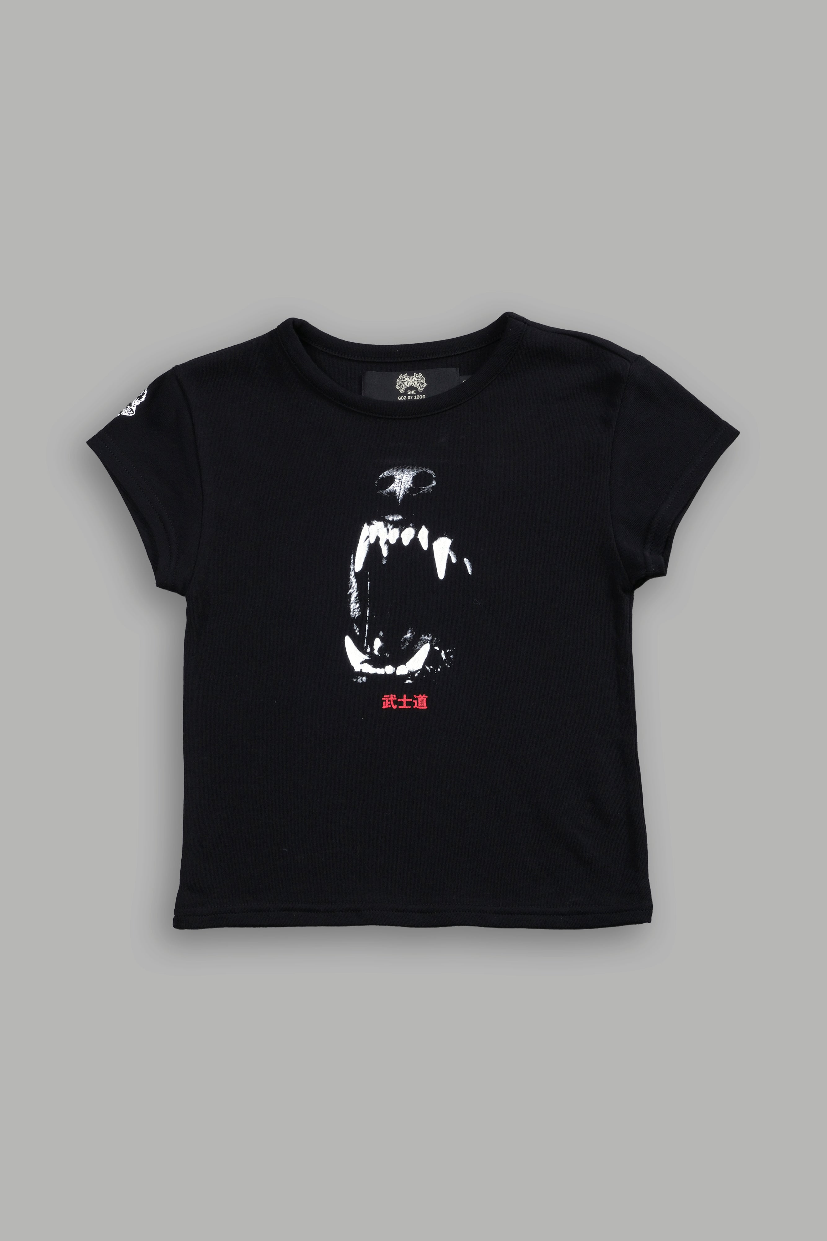 Blood Thirsty Kanji "Baby" Tee in Black