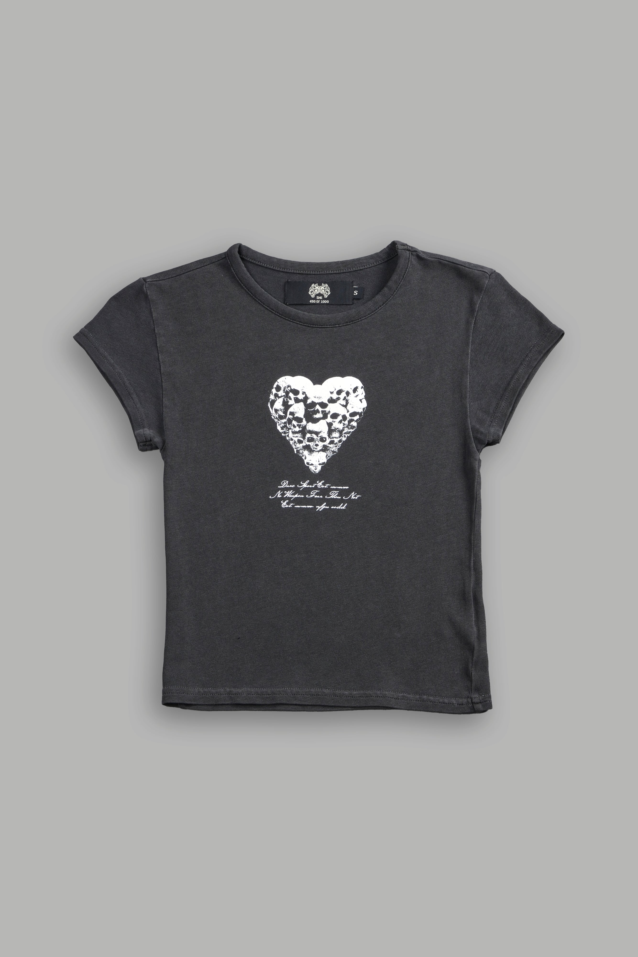Memento Amore "Baby" Tee in Wolf Gray