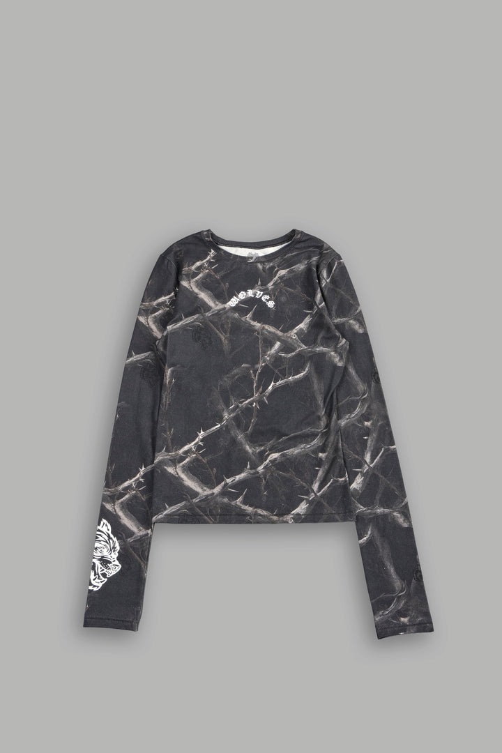 Hesh Chopper Eden Ls Tee In Darc Thorns