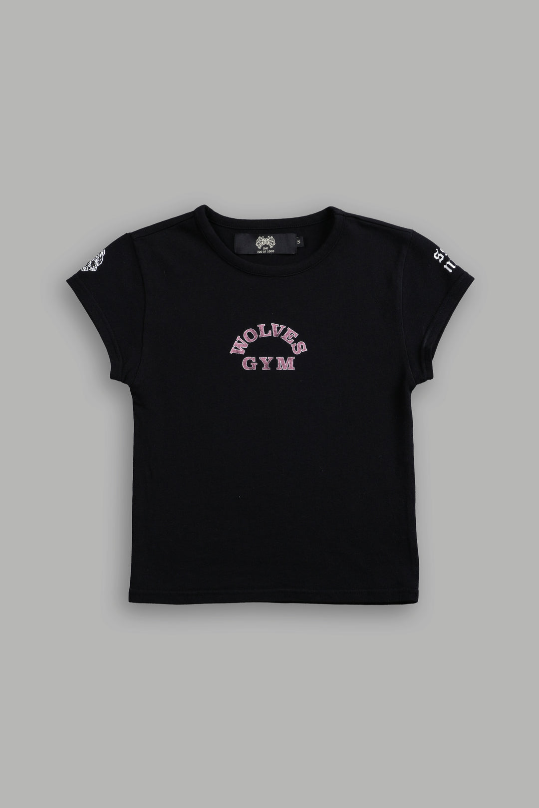 Wolves Gym V2 "Baby" Tee in Black