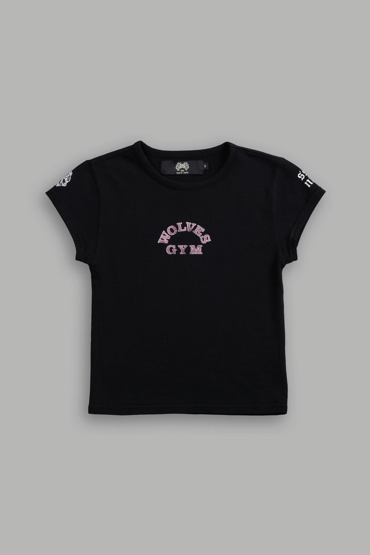 Wolves Gym V2 "Baby" Tee in Black