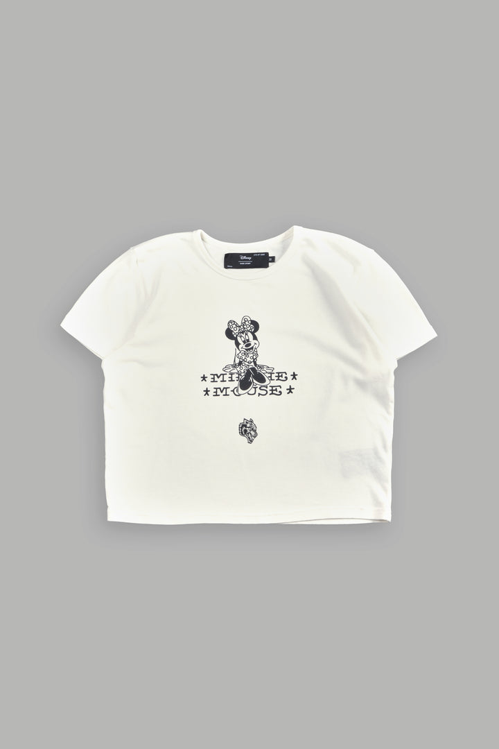 Minnie Mouse Frvr Timeless Tee in Cream