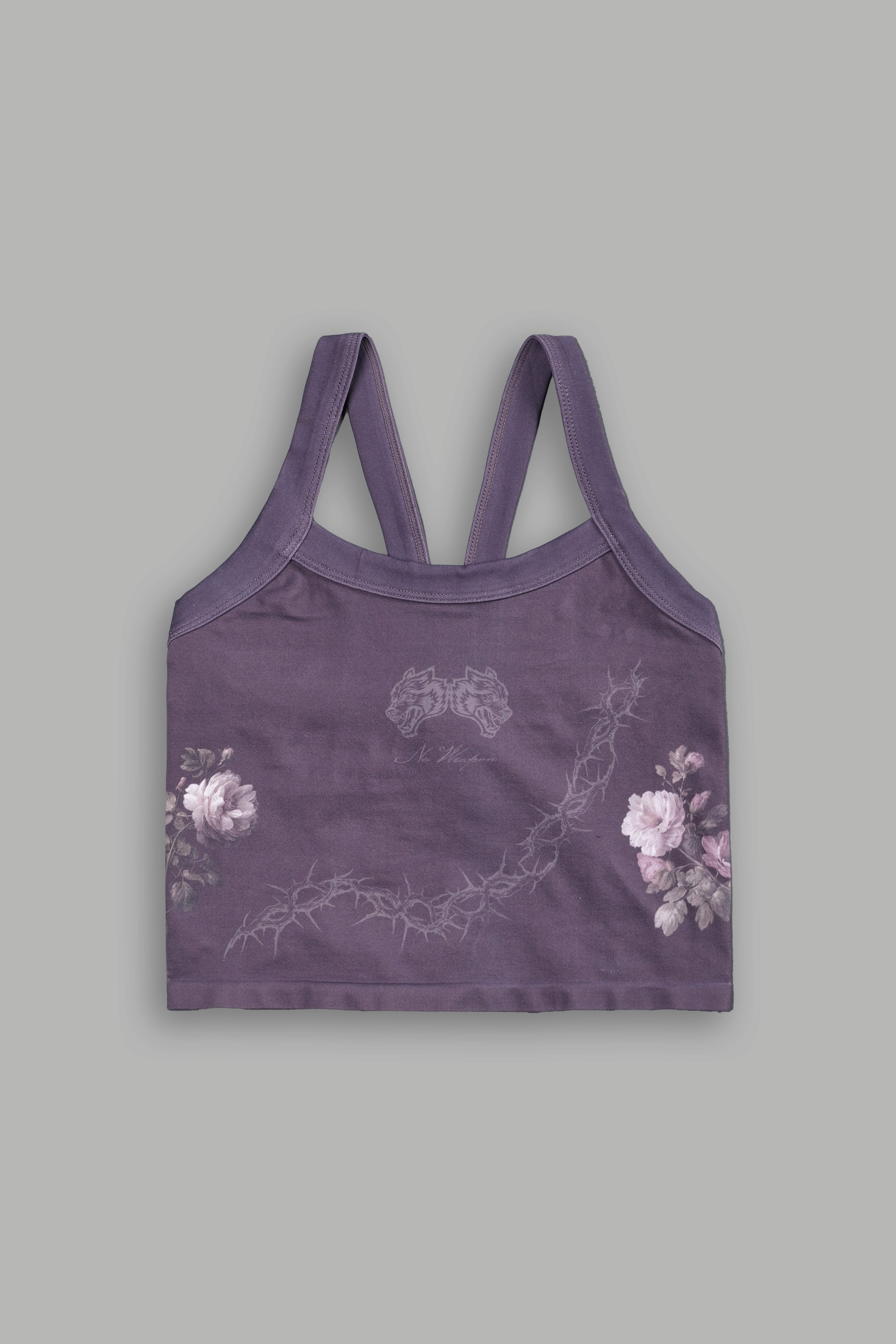 Rose Thorn "Hannah" Soft Seamless Tank in Cherry Wine Rose Thorn