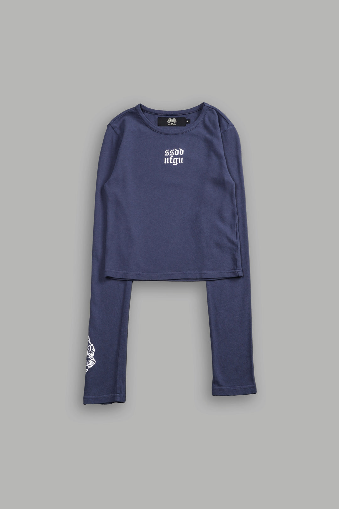 Moth Kanji L/S "Baby" Tee in Denim