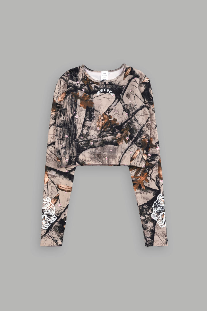 Chopper Everson "Everson Seamless" L/S Top in Cherry Blossom Woodland Camo