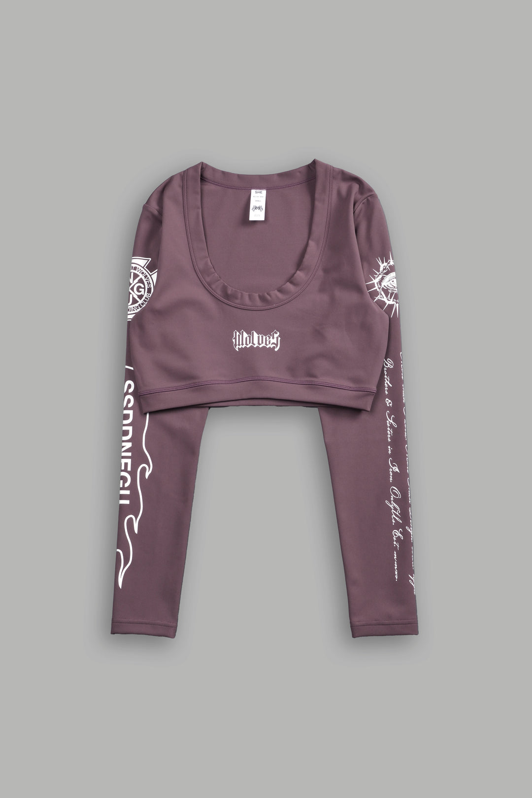 Wolves Club Forever Grace "Energy" L/S Top in Plum