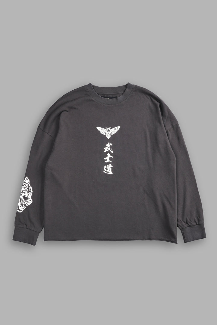 Metal Samurai "Box Cut" L/S Tee in Wolf Gray