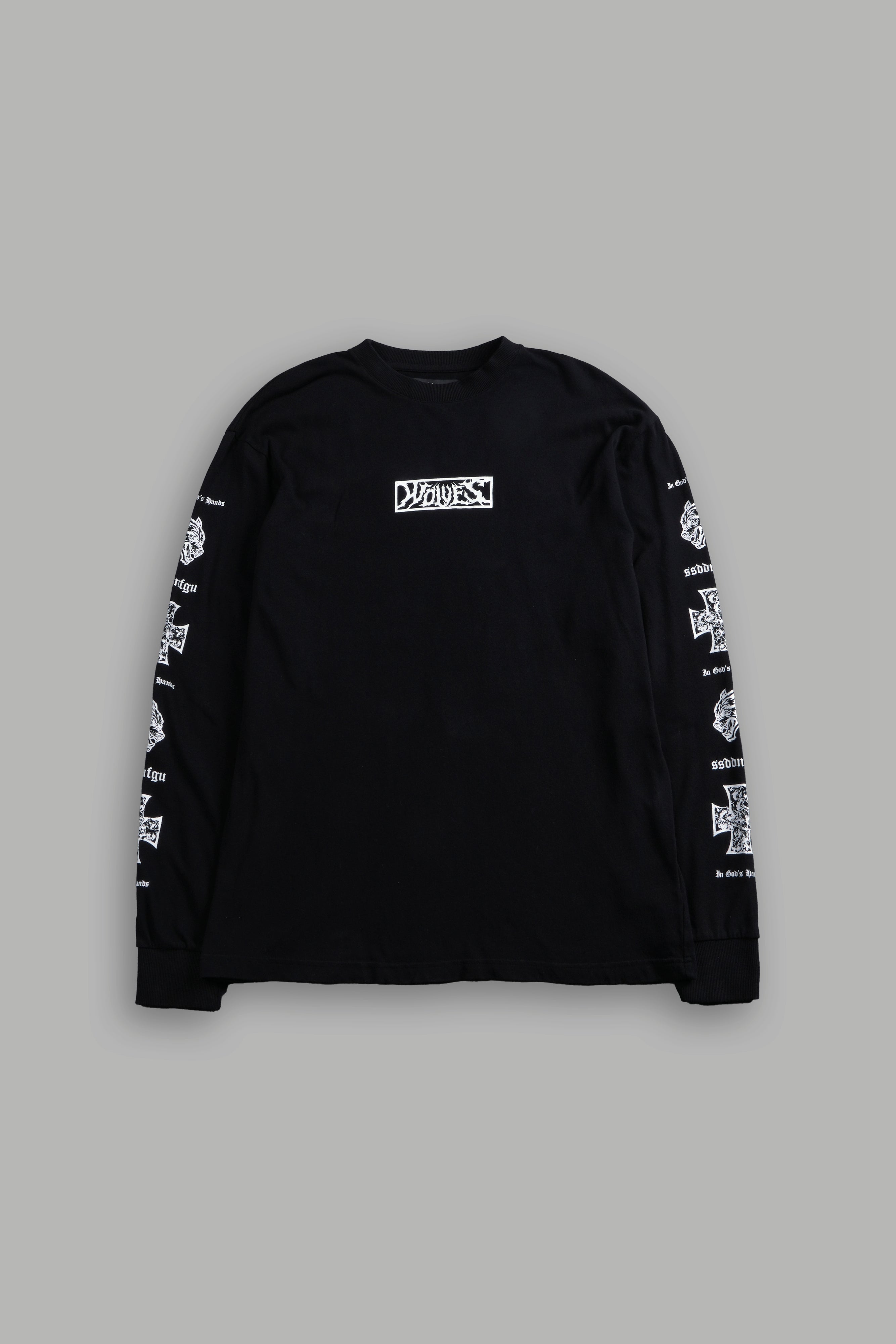 Iron Wolf Pack "Premium" L/S Tee in Black