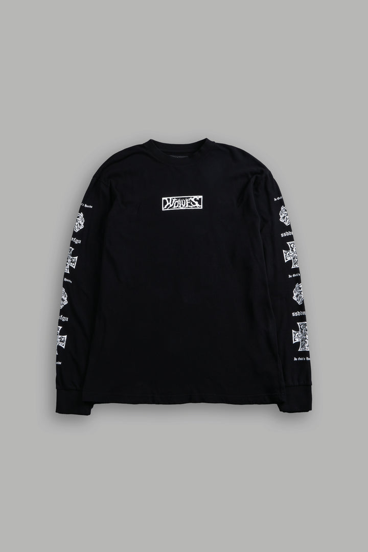 Iron Wolf Pack "Premium" L/S Tee in Black