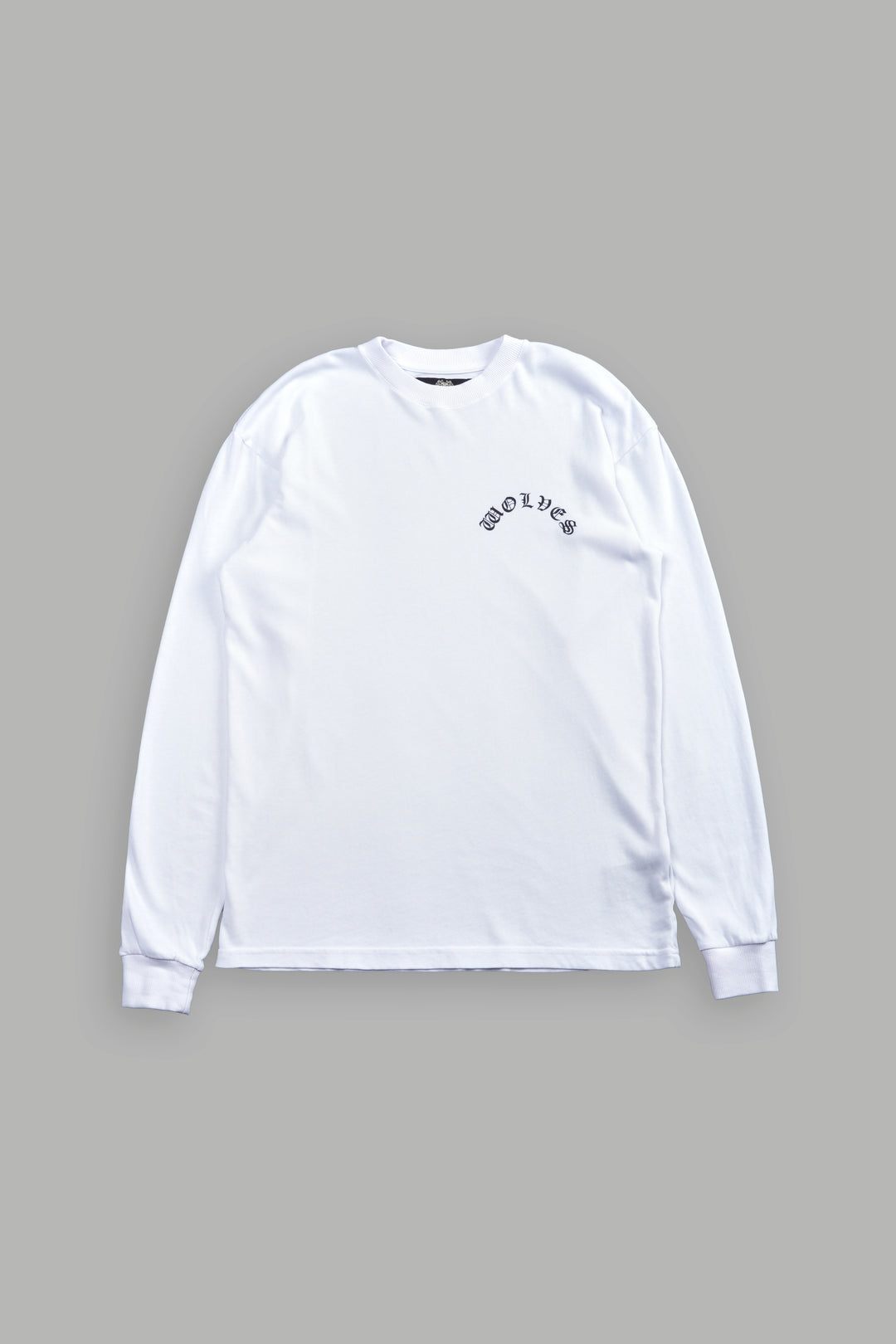 Chopper Wolf "Premium" L/S Tee in White