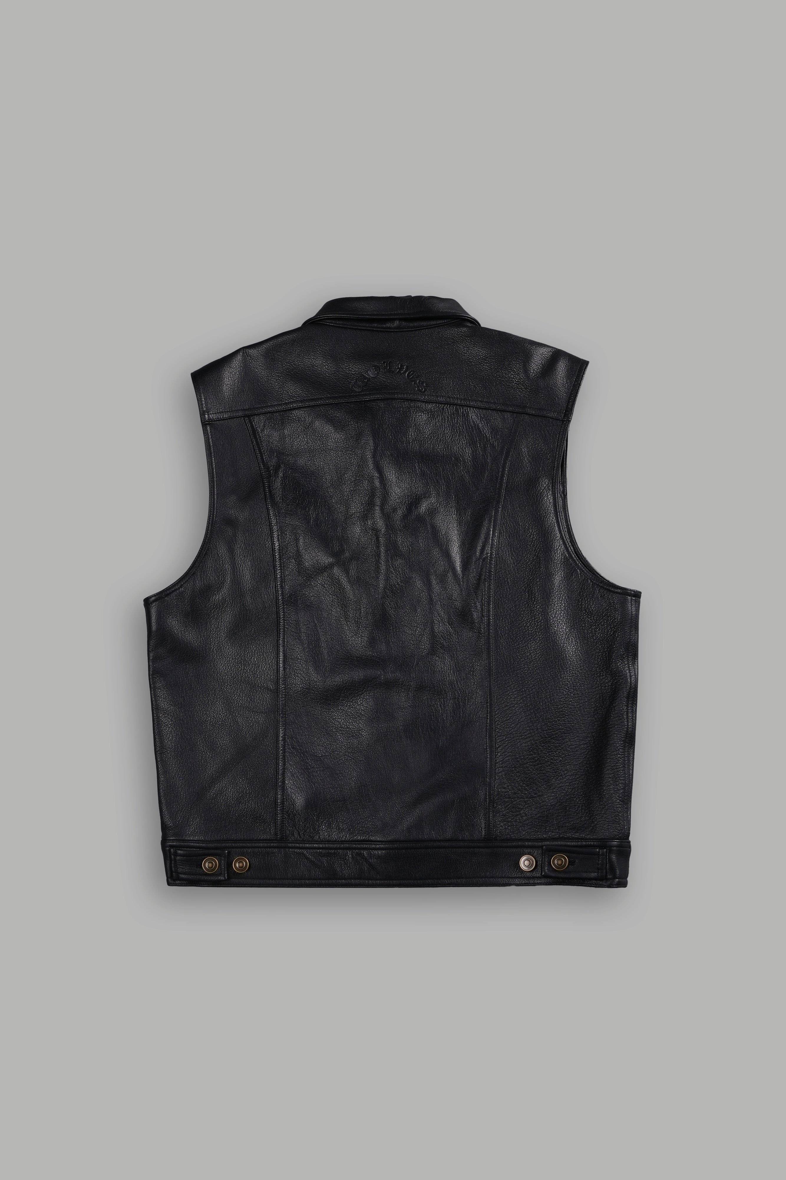 Harley-Davidson Wolves Rowan Genuine Leather Vest in Black