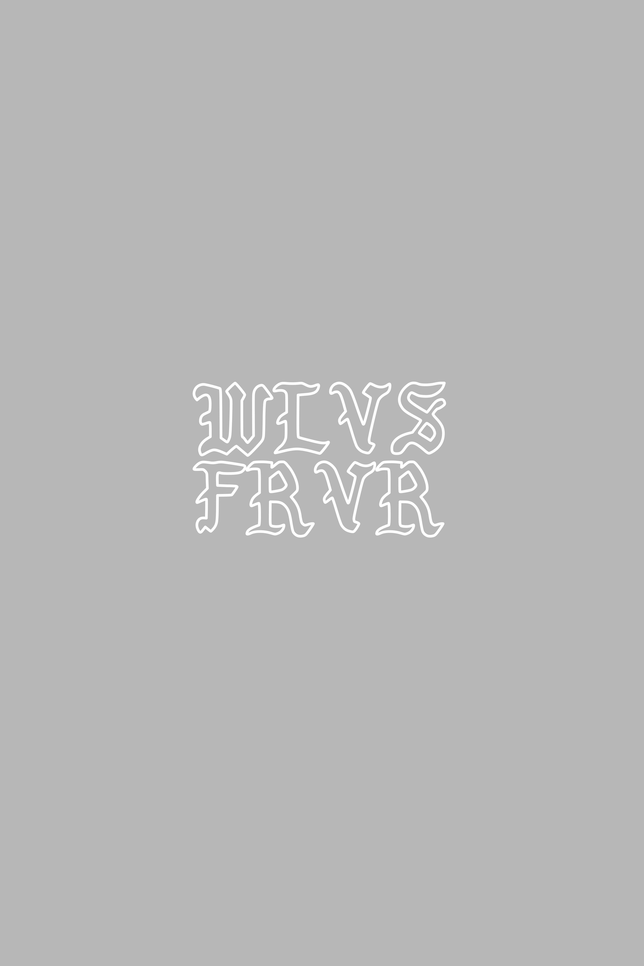 WLVS FRVR Decal Sticker In White