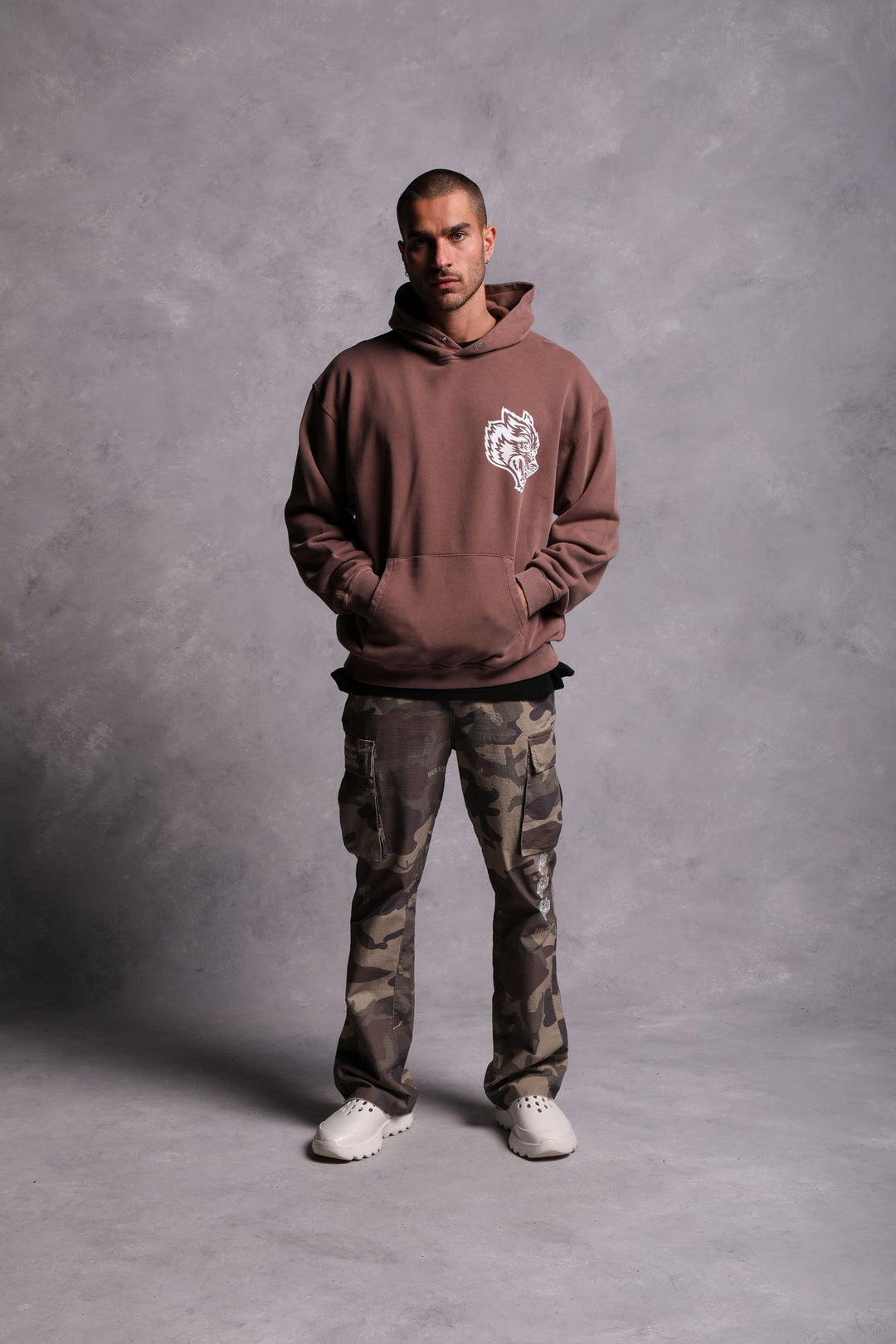 House Of Wolves "Vintage Cornell" Hoodie in Norse Brown