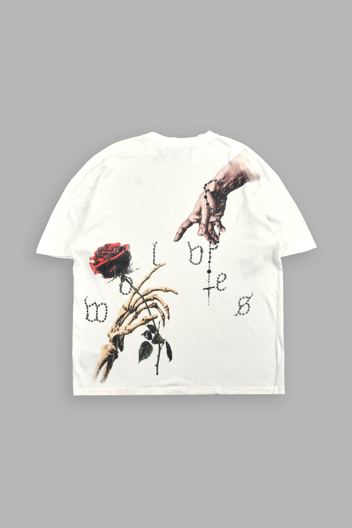 Hand That Holds Premium Oversized Tee In Cream
