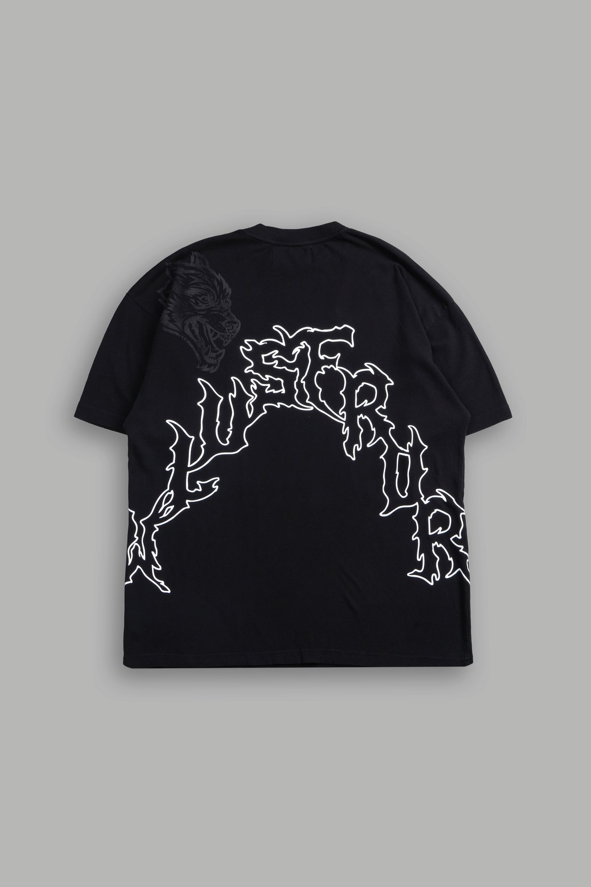 Night Blade Premium Oversized Tee In Black