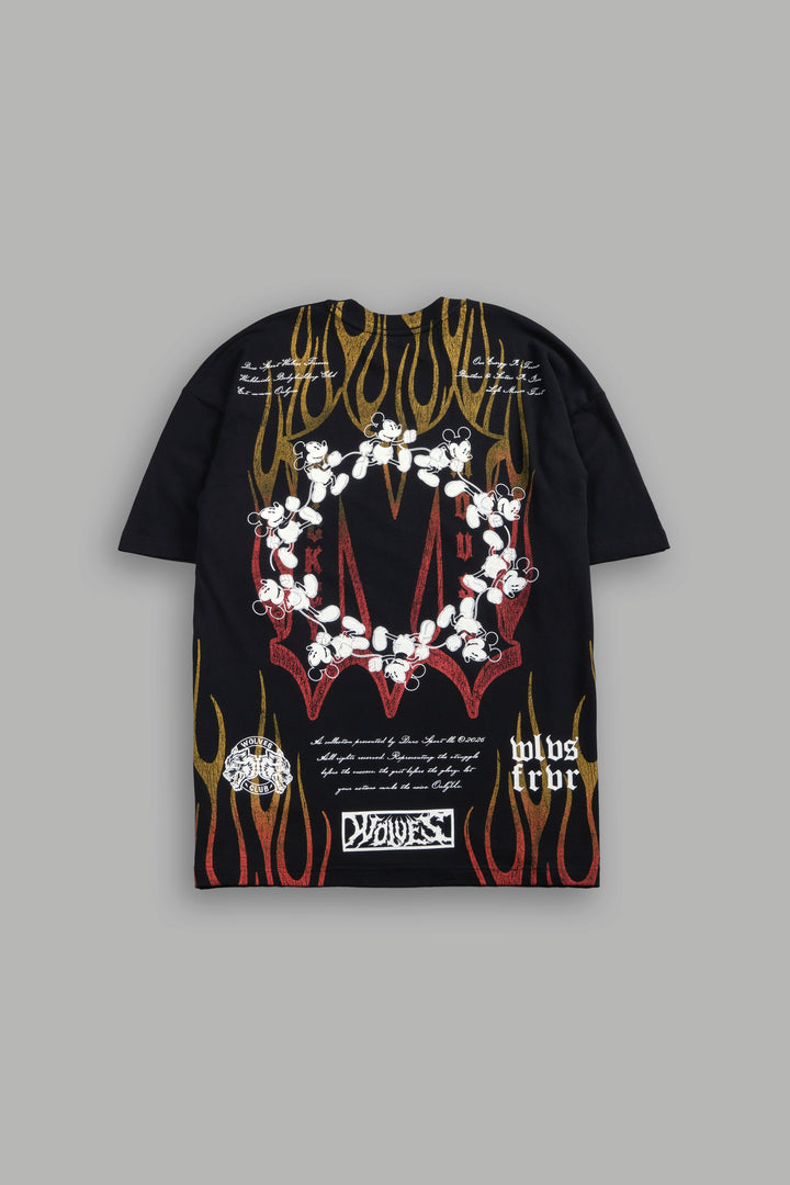 Mickey Forever Premium Oversized Tee in Black
