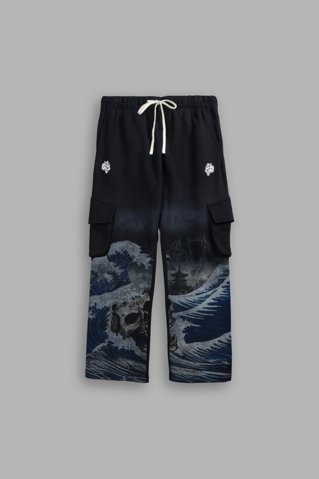 Virtues Bigelow Cargo Sweat Pants in Black