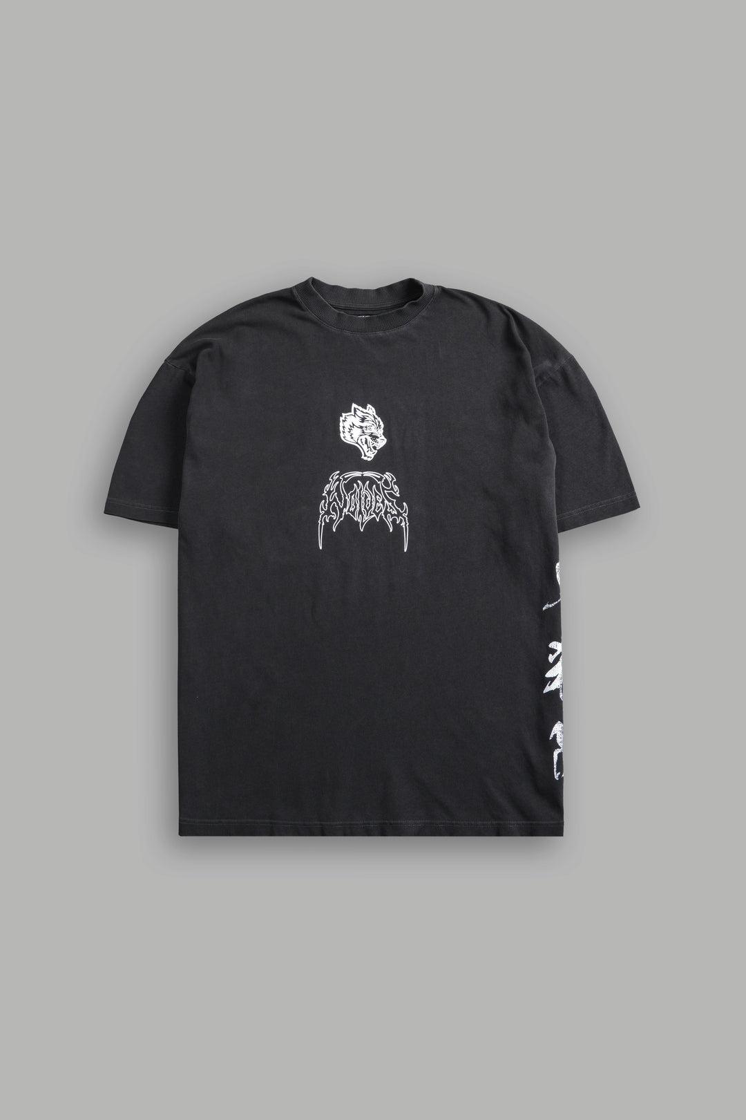 Heart Ablaze "Premium" Oversized Tee in Wolf Gray