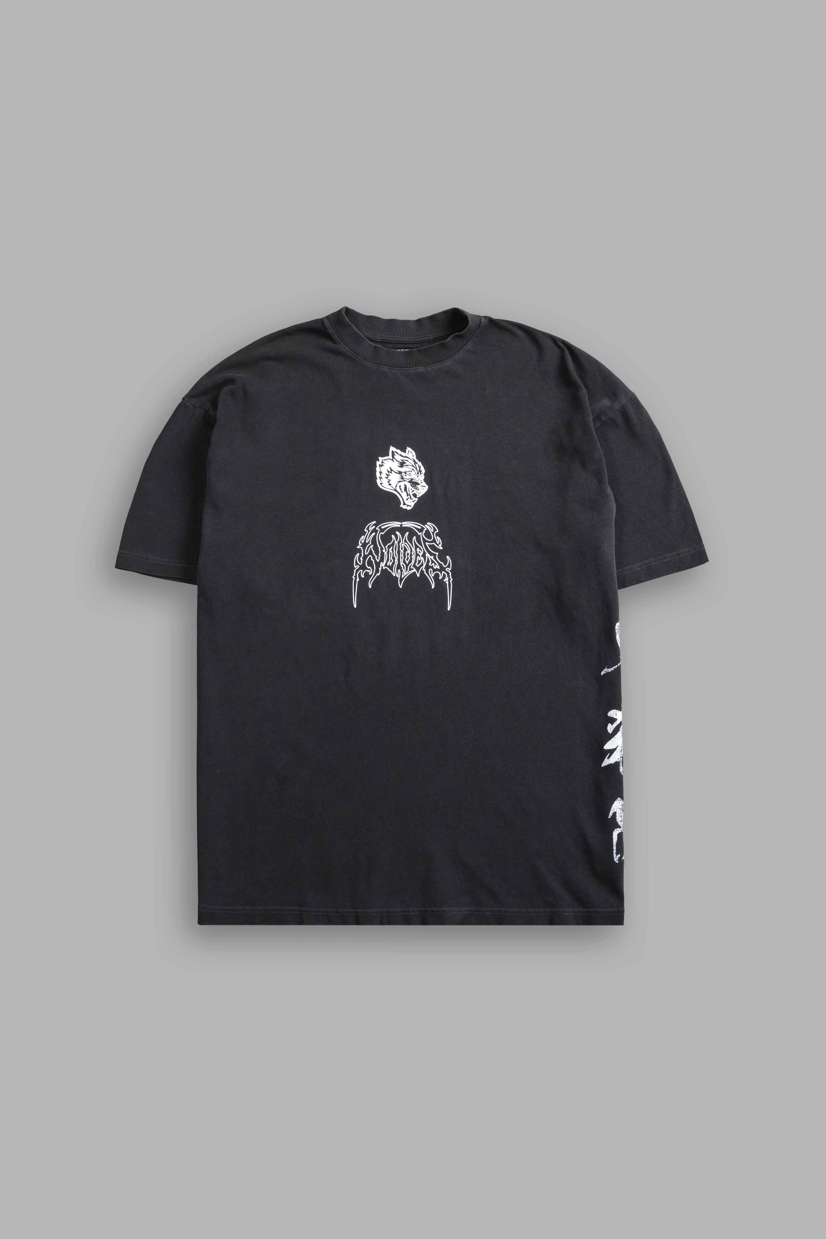 Heart Ablaze "Premium" Oversized Tee in Wolf Gray