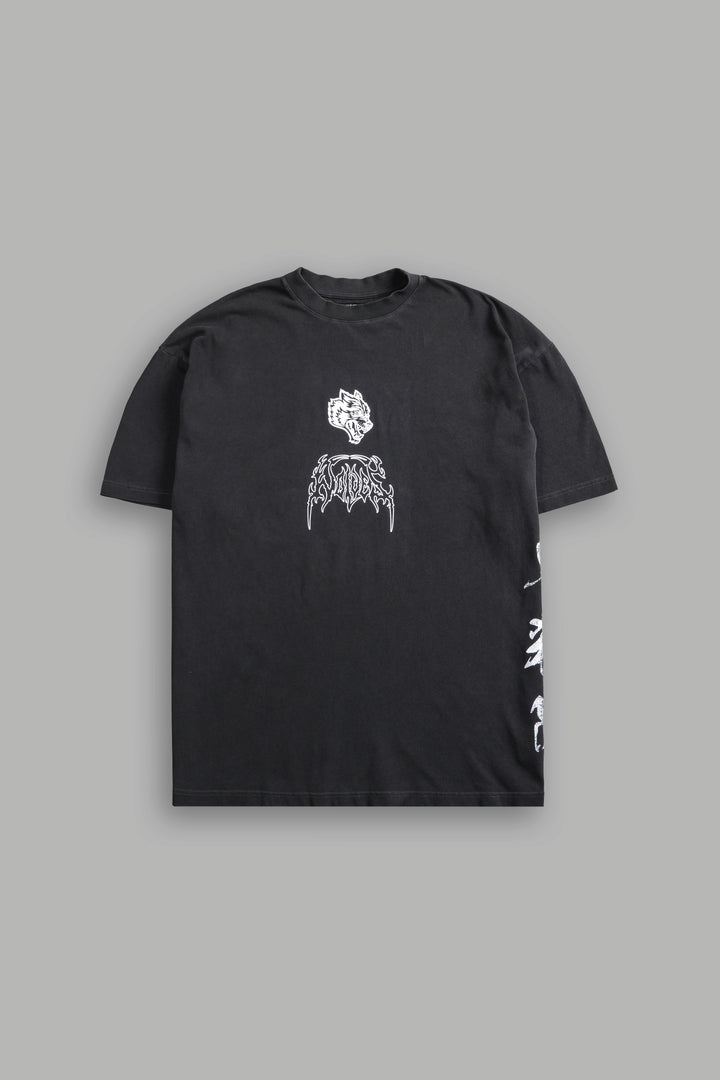 Heart Ablaze "Premium" Oversized Tee in Wolf Gray