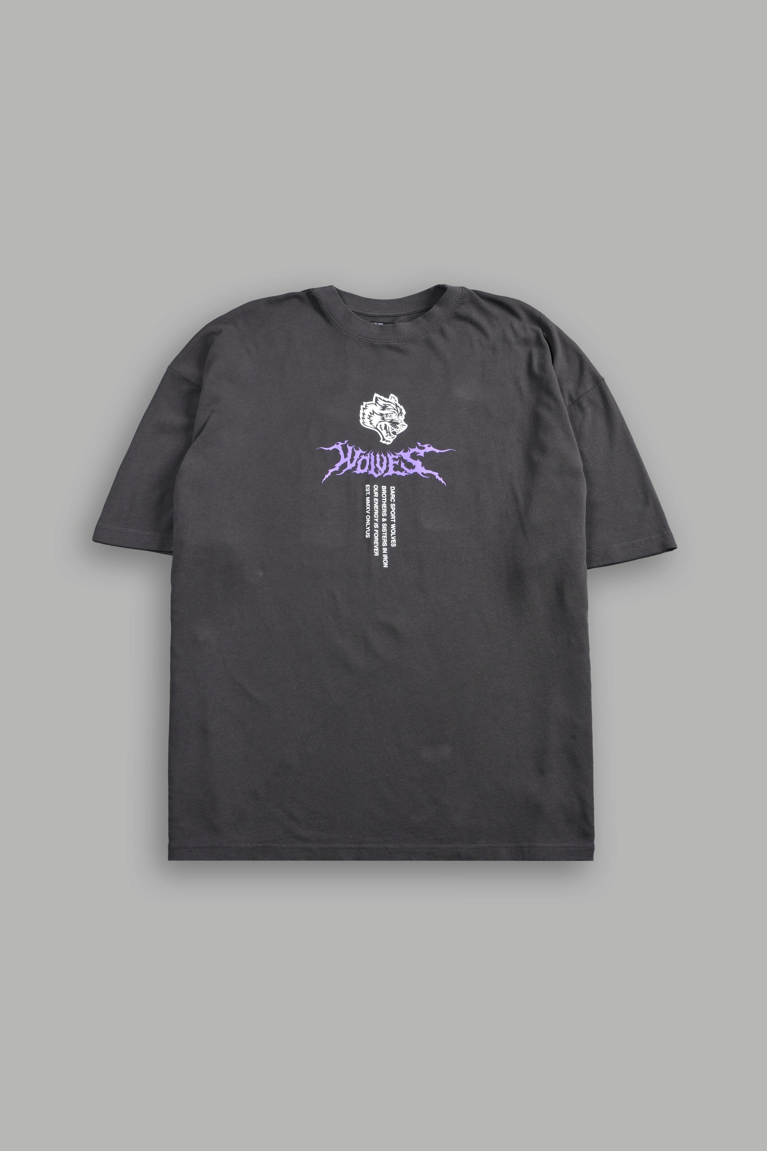 Live Forever Premium Oversized Tee in Wolf Gray