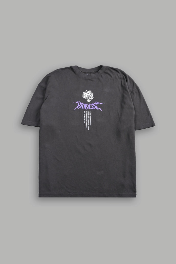 Live Forever Premium Oversized Tee in Wolf Gray