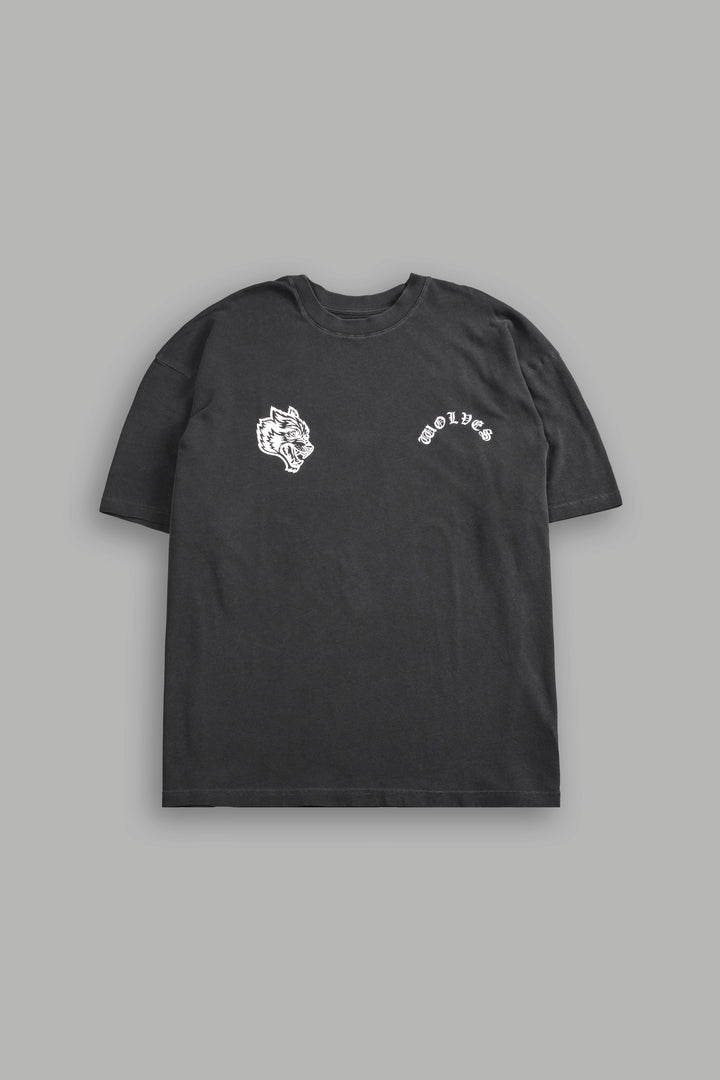 With Credence V2 "Premium" Oversized Tee in Wolf Gray