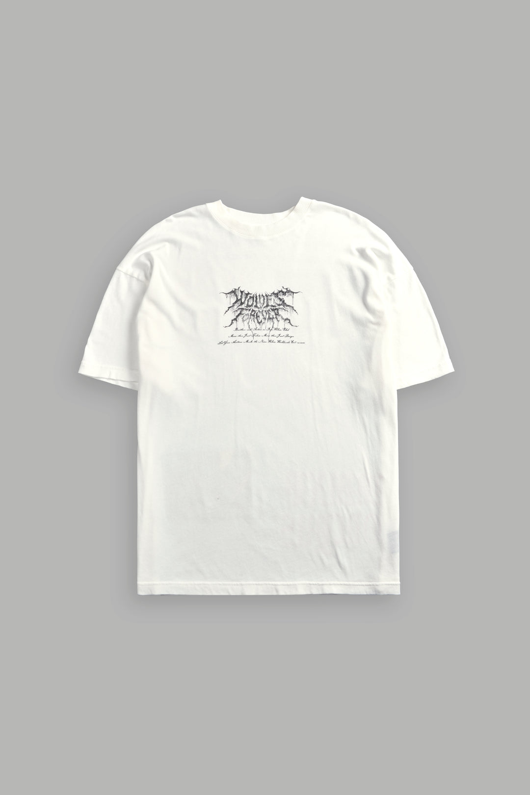 Demon Knight "Premium" Oversized Tee in Cream