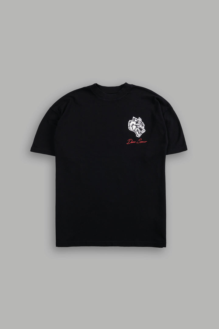 Queen's Shadow "Pump Cover" Tee in Black