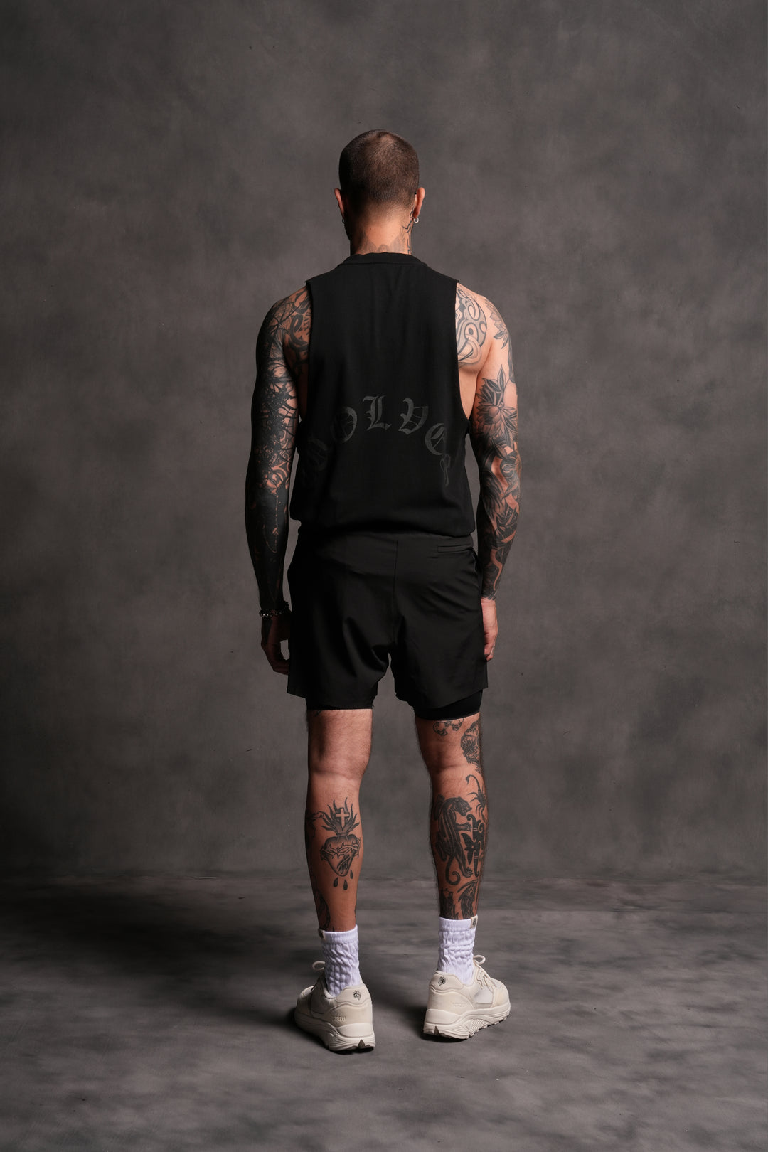 Wolf Chopper FRVR "Tommy" Muscle Tee in Black