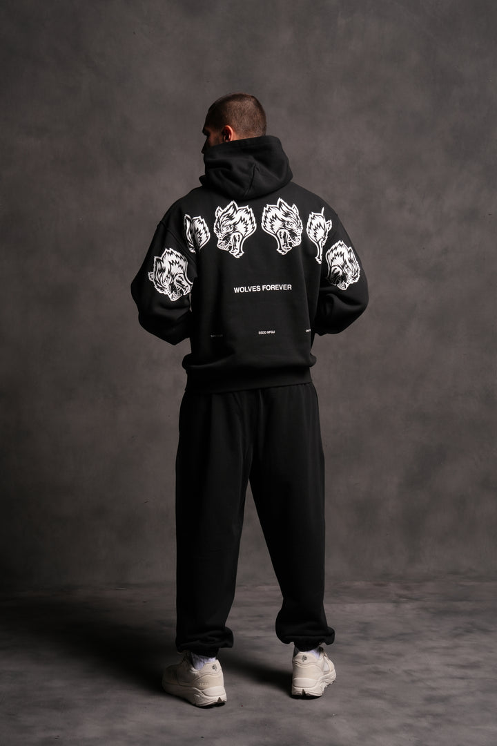 Wolves Have Your Back "Pierce" Hoodie in Black