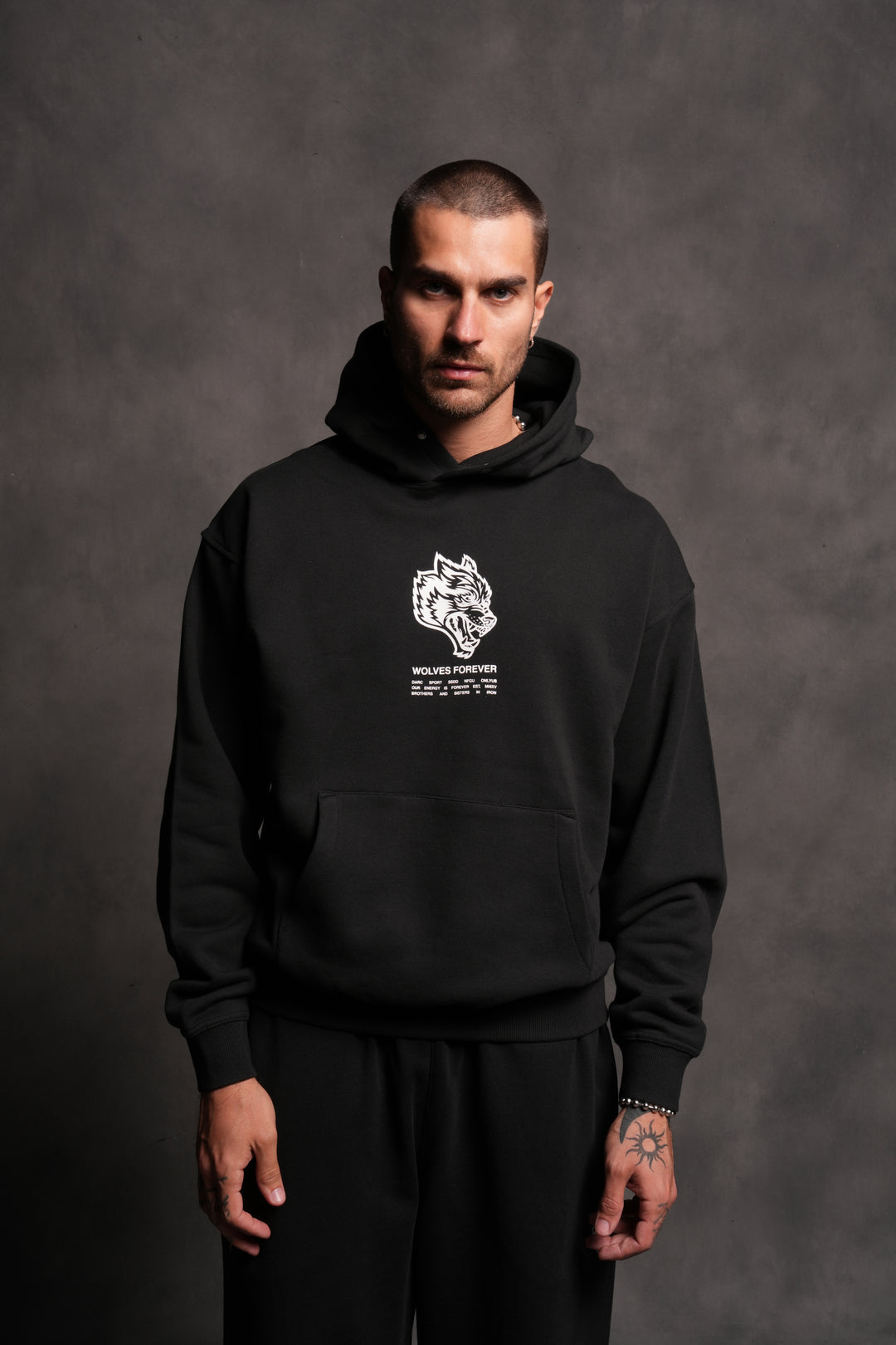 Wolves Have Your Back "Pierce" Hoodie in Black
