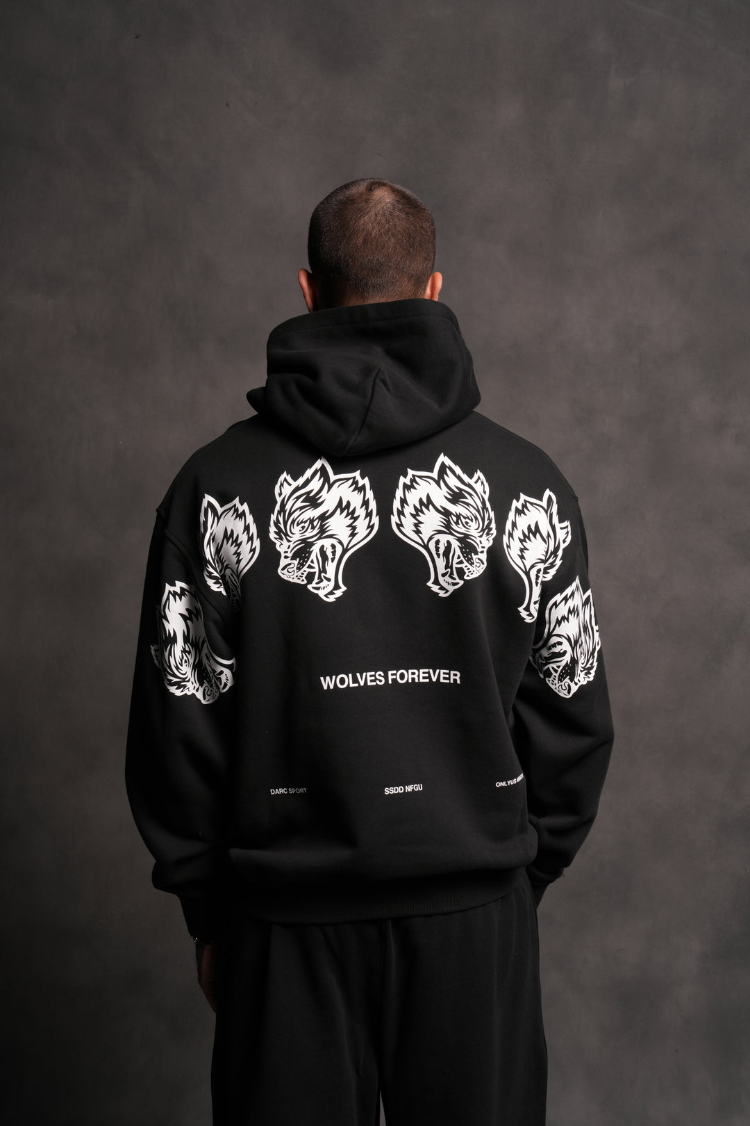 Wolves Have Your Back "Pierce" Hoodie in Black