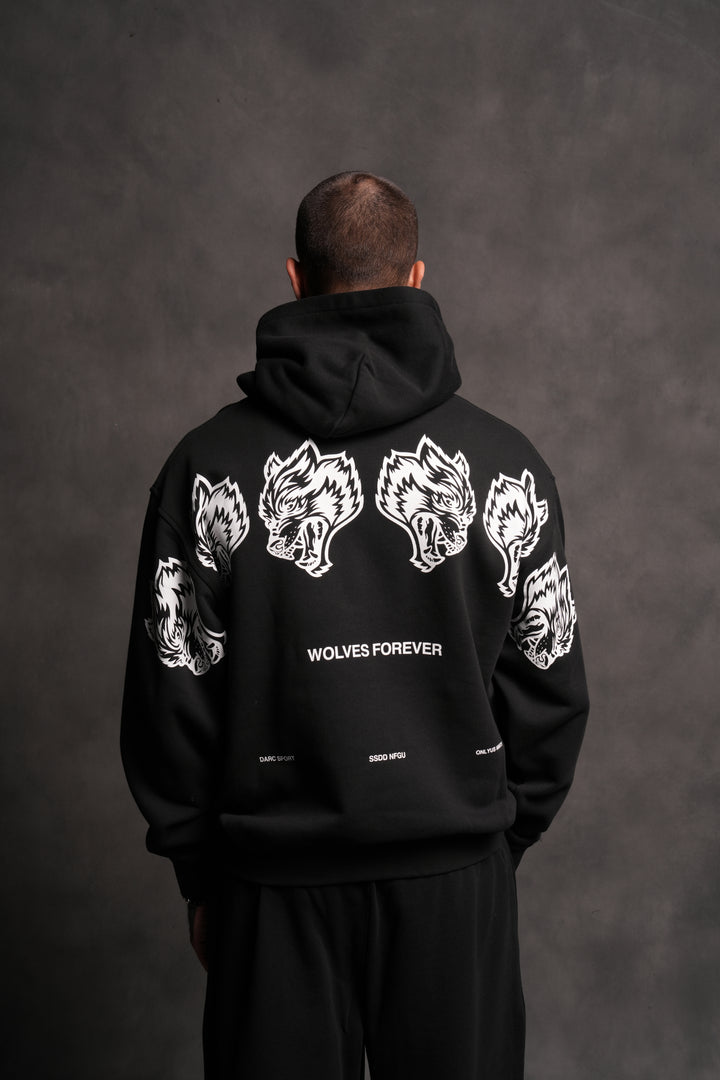 Wolves Have Your Back "Pierce" Hoodie in Black
