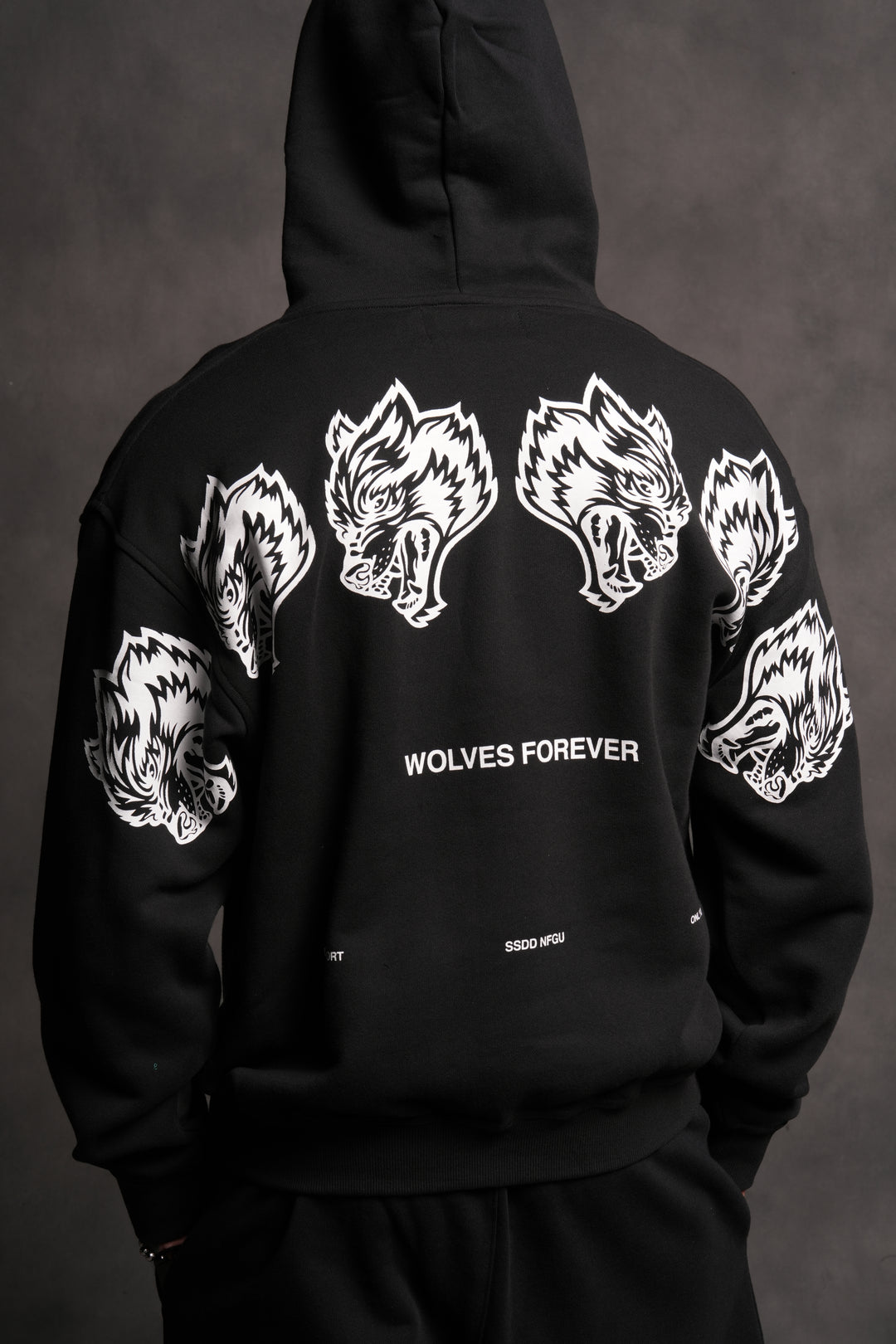 Wolves Have Your Back "Pierce" Hoodie in Black